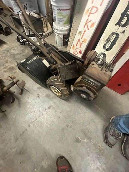 lot of 2 Antique Roto Tillers