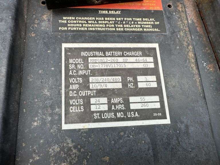 Industrial Battery & Charger Inc 24V Forklift Battery Charger