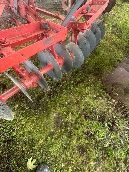Antique Gruber Schritt Horse Drawn Riding Disc Harrow
