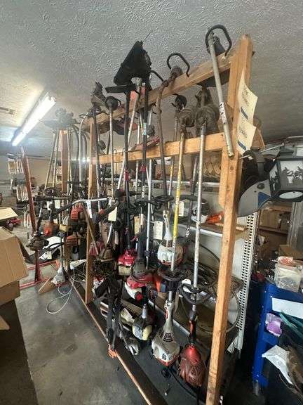Lot of Assorted Stihl Weed Eaters & String Trimmers for parts