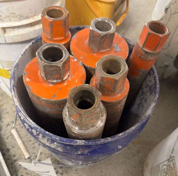 Bucket of Wet Cutting Core Bits, Various Sizes
