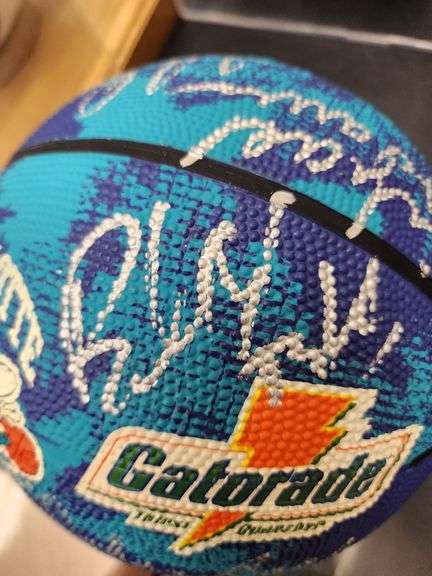 1995-1996 Charlotte Hornets Team Signed Ball