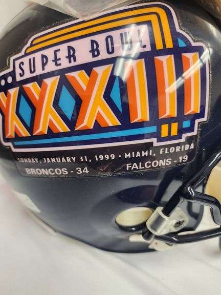 Super Bowl XXXIII Full Size Replica Denver Broncos Helmet and Hat