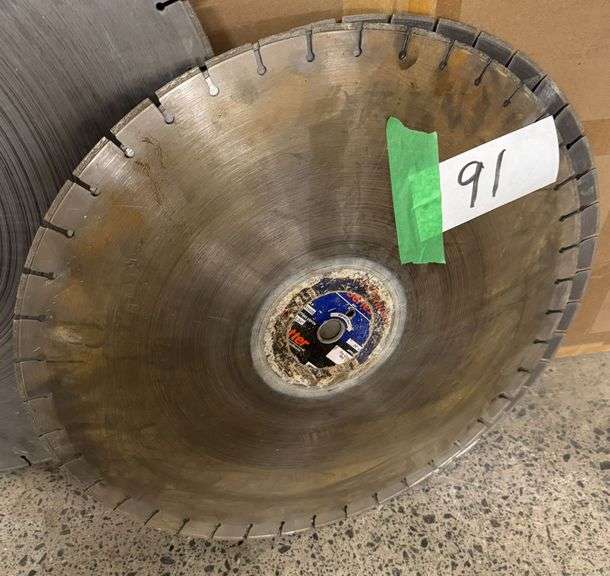 Two 31-Inch Wet Cutting Concrete Saw Blades