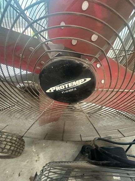 Lot of ProTemp 42" Shop Fan & Lasko Floor Fan