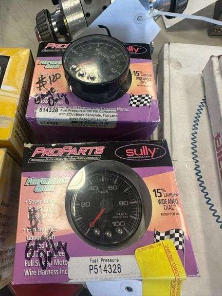 (2x) New Spek Pro Fuel Pressure Gauges | No Wiring