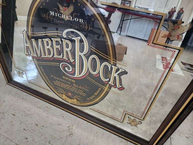 Michelob Amber Bock 22"x30" Bar Mirror