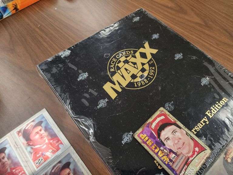 Nascar Collectible Cards and Ernie Irvan Plaque
