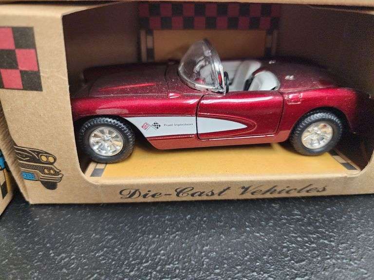 (4) Die Cast Classic Cars