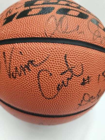 1990's UNC Tarheels Team Signed Basketball