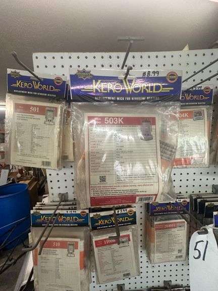 Lot of Kero World Assorted Kerosene Heater Wicks New in Packages