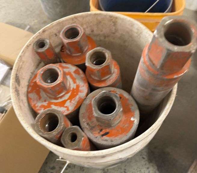 Bucket of Wet Cutting Core Bits, Various Sizes