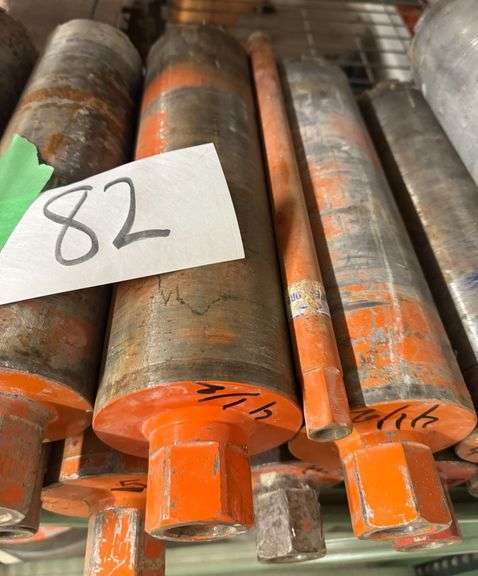 Grouping of 19 Wet Cutting Core Bits, Various Sizes