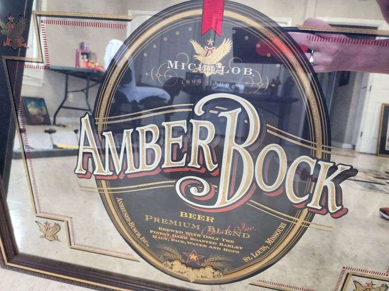 Michelob Amber Bock 22"x30" Bar Mirror