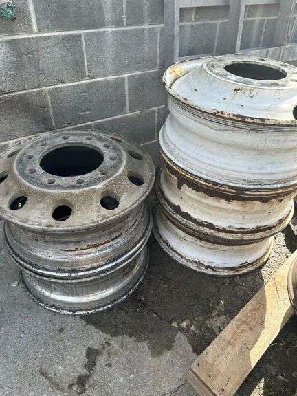 (5x) 2-22.5 Aluminum Wheels & 3-24.5 Steel Wheels