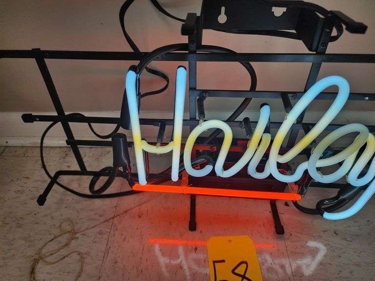 14"x26" Neon Harley Sign