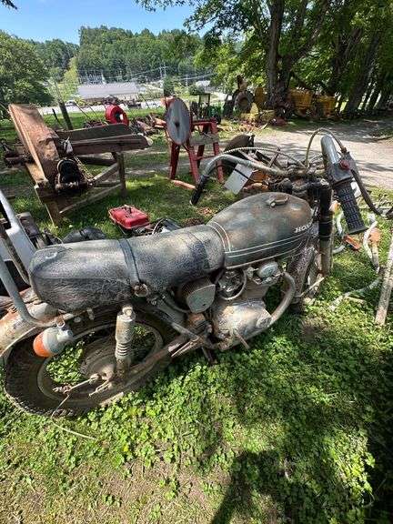 Antique 1970's Model Honda CB350 Motorcycle