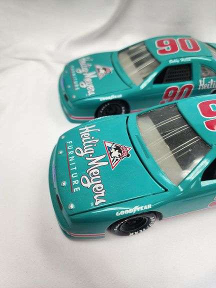 (2) Bobby Hillin 1:24 Scale #90 Heilig-Meyers Furniture Die Cast Cars
