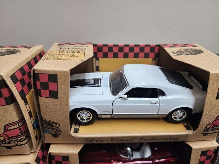 (4) Die Cast Classic Cars