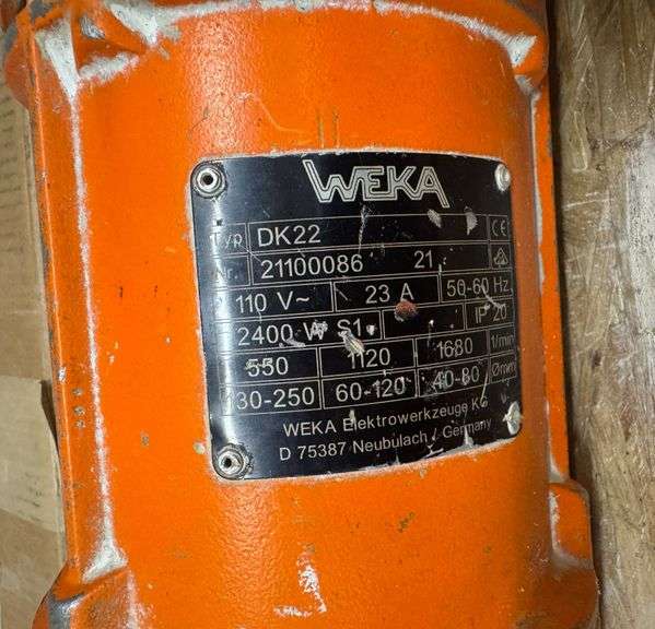 Weka DK22 Electric Core Drill Motor