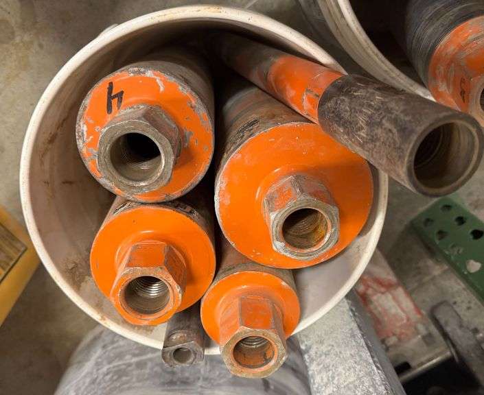 Bucket of Wet Cutting Core Bits, Various Sizes