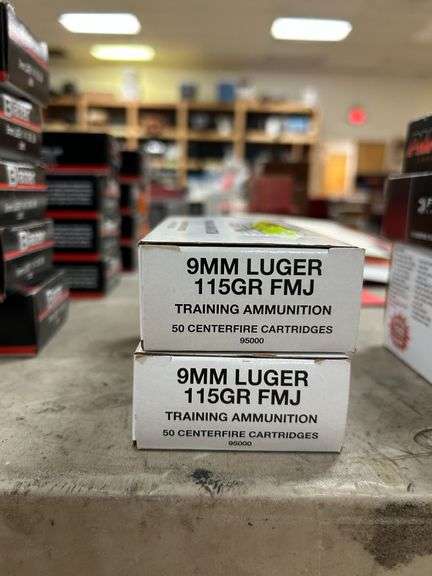 (2 X Money) 9mm 115 grain, full metal jacket training ammunition