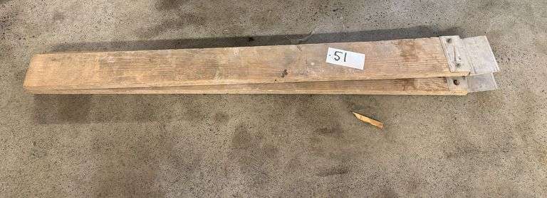 Pair of Wood Shoring Beams