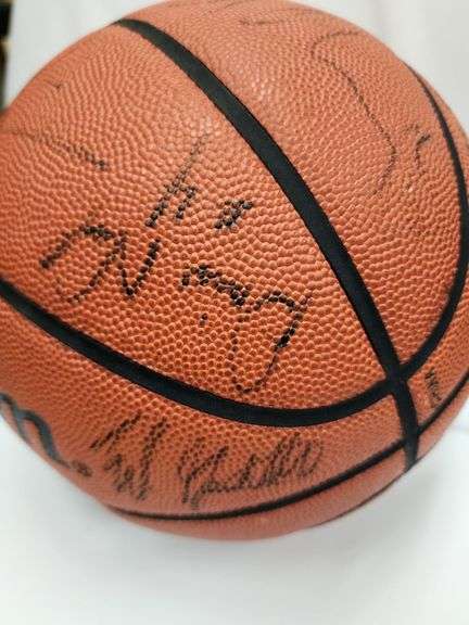 1990's UNC Tarheels Team Signed Basketball