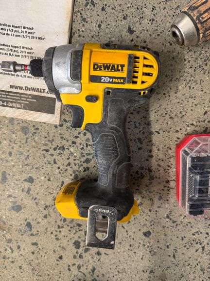 Two Dewalt 20V Max Drills With Bag & Craftsman Bit Set