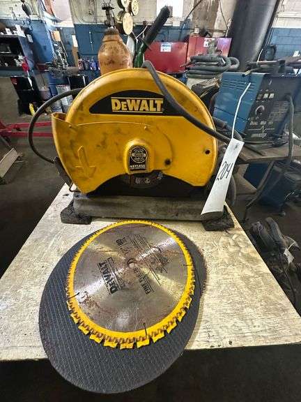 DeWalt 14" Chop Saw w/ extra blade & Fiber Wheels