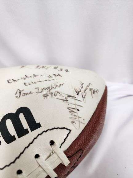 1990's NC State Wolfpack Team Signed Football