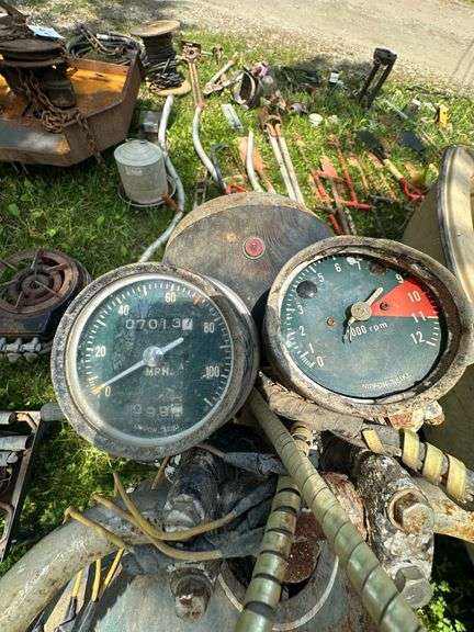 Antique 1970's Model Honda CB350 Motorcycle