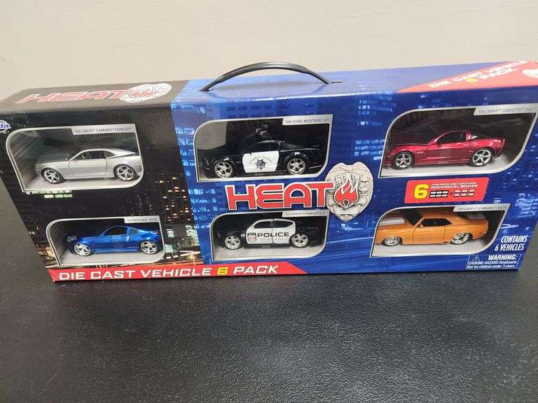 Jada HEAT 1:32 Scale 6 Car Die Cast Set