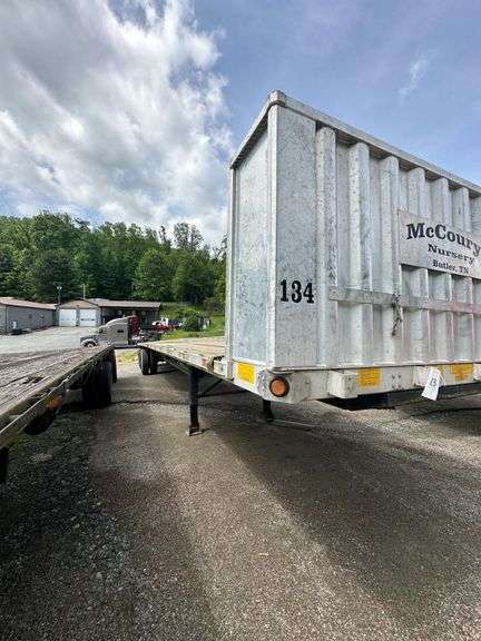 2000 Utility Strurdy Lite 48' Flatbed Trailer VIN# 1UYFS2485YA383408