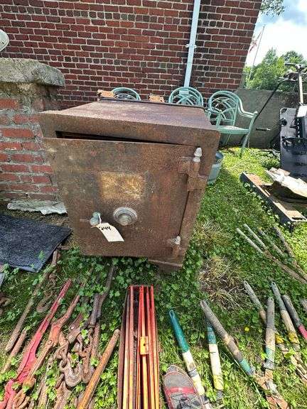 Antique Cary Safe Company Combination Floor Safe