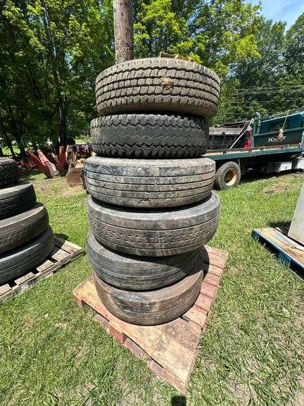 Lot of Assorted Truck Tires
