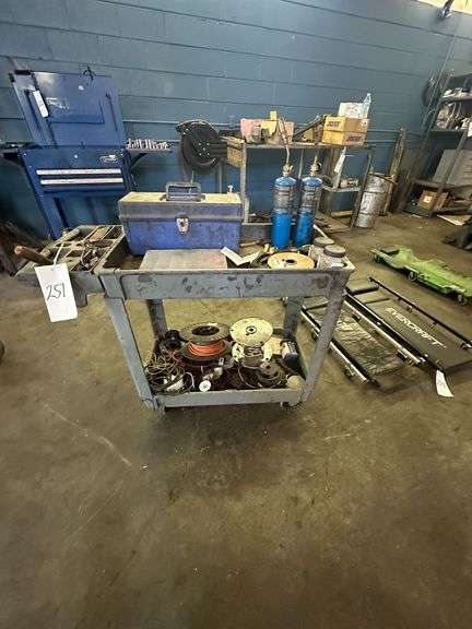 Soldering & Electronics Cart w/ Contents