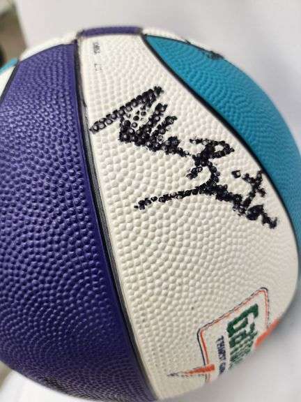 1990's Charlotte Hornets Team Signed Basketball