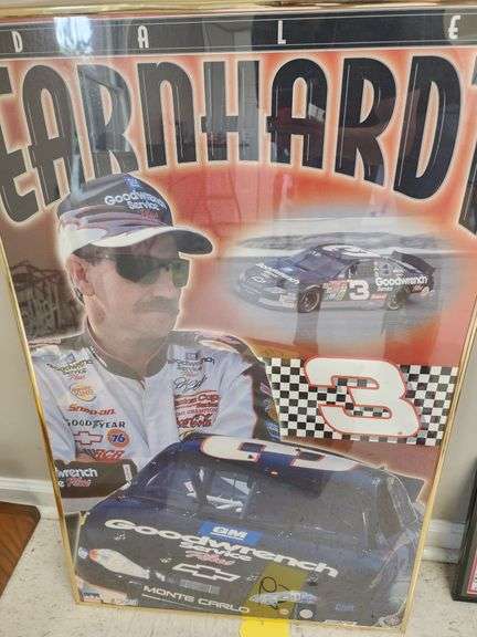 22"x34" Dale Earnhardt Framed Nascar Poster