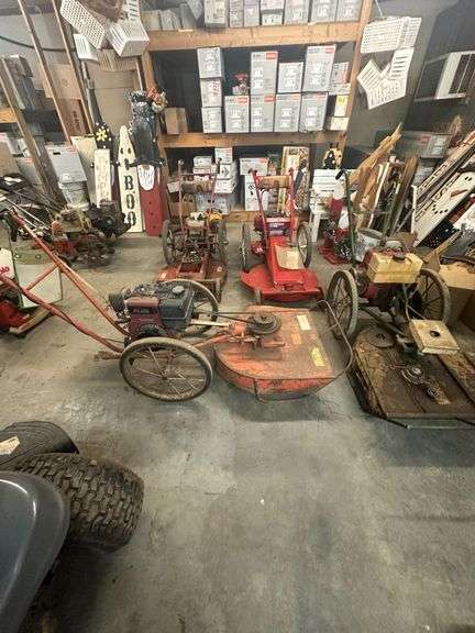 Lot of 4 Antique Lawn Mowers