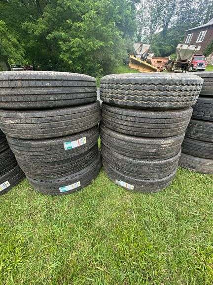 (7x) RoadMaster RM185/11R24.5 Tires