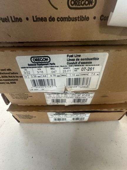 Lot of Cases 25 ft Coiled Fuel Line in Assorted Gauges