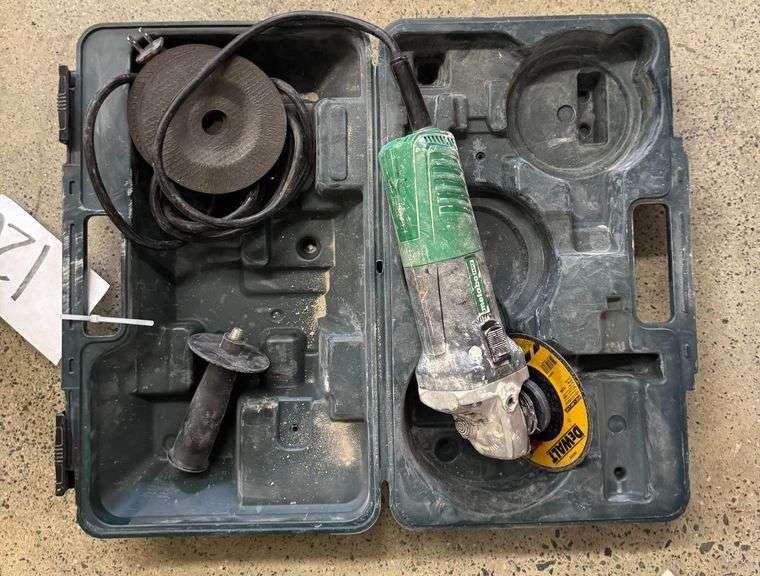 Metabo Hpt G12sr4 Angle Grinder Set With Case And Accessories