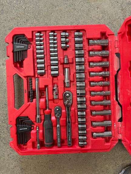 Craftsman 83-piece Sae/metric Socket Set in Red Hard Case