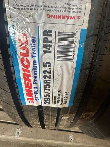 (3x) 295/75 R22.5 New Truck Tires