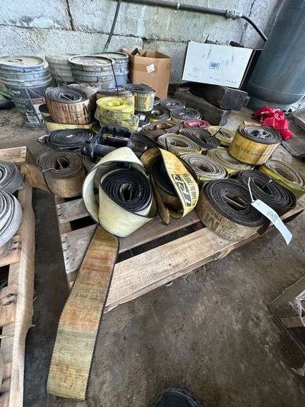 Lot of Rolled Heavy Duty Tie Down/Tow Straps
