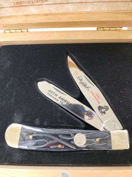 Frost Cutlery 1998 Daytona 500 Champion Dale Earnhardt 40th Anniversary Kife in Display Case