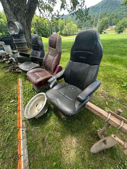 Lot of 3 Diesel Freight Truck Seats