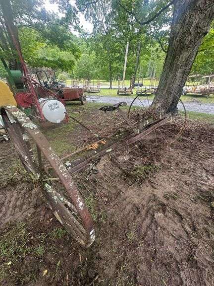 Antique Horse Drawn Rear Mounted Hay Rake