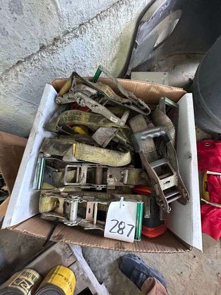 One Case Rolled Heavy Duty Ratcheting Straps